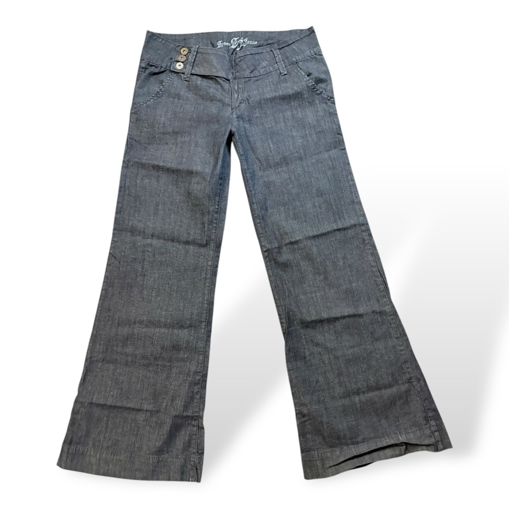 985 Spoon Jeans Size 13 Adorable Trouser Flare Stretchy Low to Mid rise